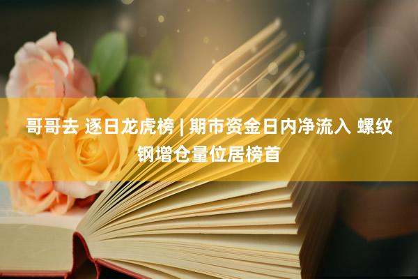 哥哥去 逐日龙虎榜 | 期市资金日内净流入 螺纹钢增仓量位居榜首